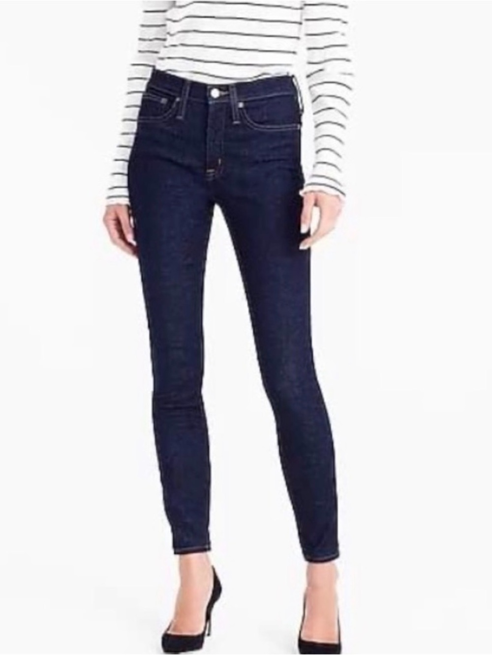 JCrew 9in High-rise Toothpick Jean